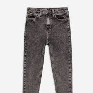 Black Acid Wash Jamie Topshop High Waist Jeans